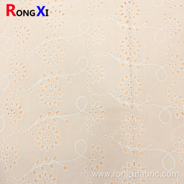 Lace Fabric Wholesale Cotton Embroidery Eyelet Cotton Fabric